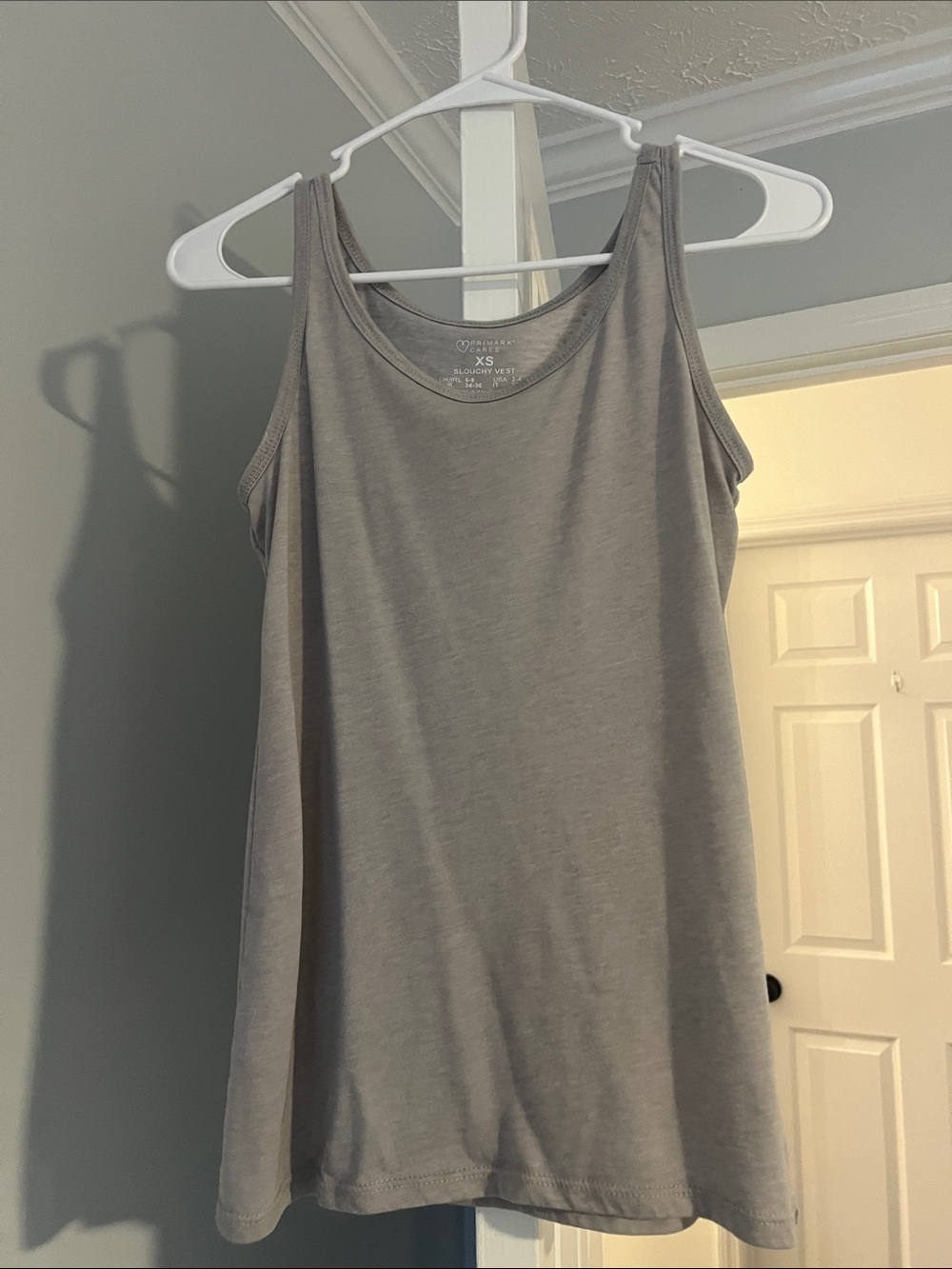 Primark Light Gray Scoop Neck Tank Top